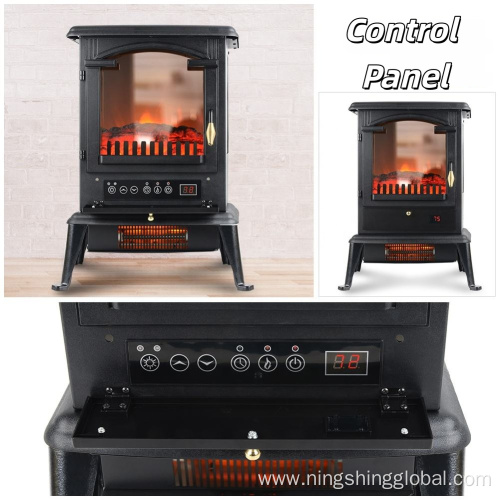 Realistic Flame Infrared Electric Fireplace Insert with Big Logs